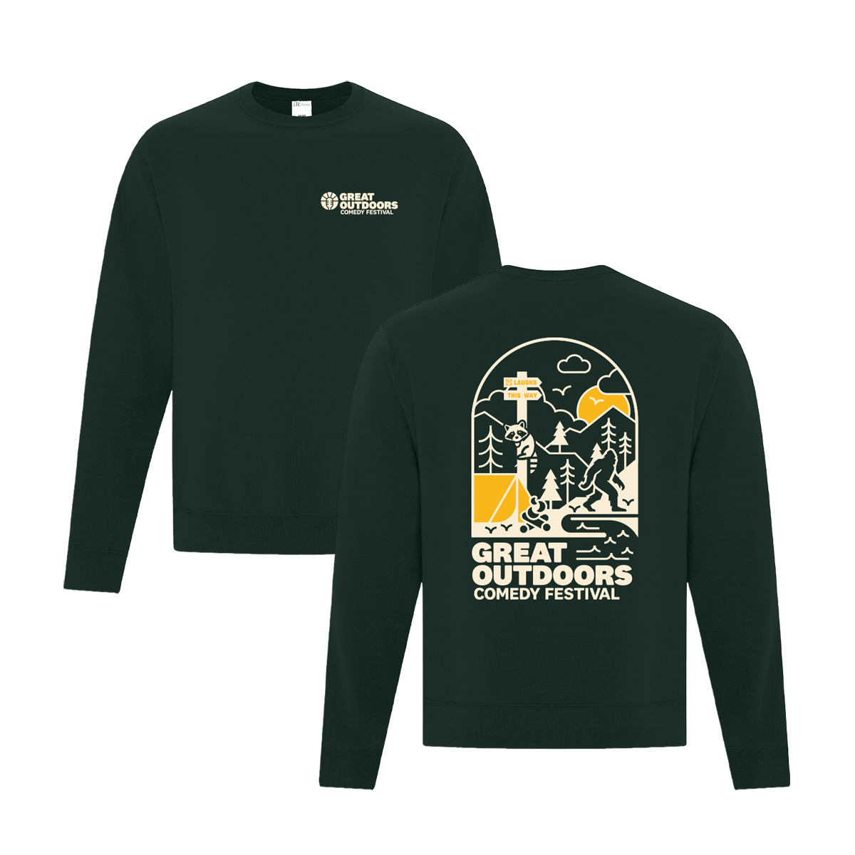 Scene Crewneck - Dk.Green